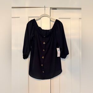 NWT Status Caretta Blouse- Off the Shoulder